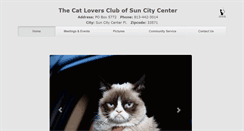 Desktop Screenshot of catloversclub.org